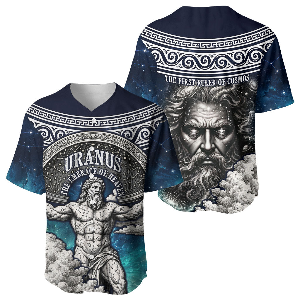 Uranus Greek God Of The Sky Baseball Jersey Greek Mythology Celestial Zodiac Constellation Vintage