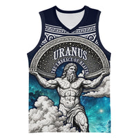 Uranus Greek God Of The Sky Basketball Jersey Greek Mythology Celestial Zodiac Constellation Vintage