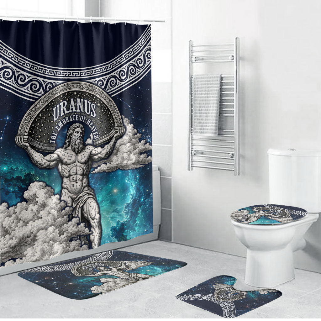 Uranus Greek God Of The Sky Bathroom Set Greek Mythology Celestial Zodiac Constellation Vintage