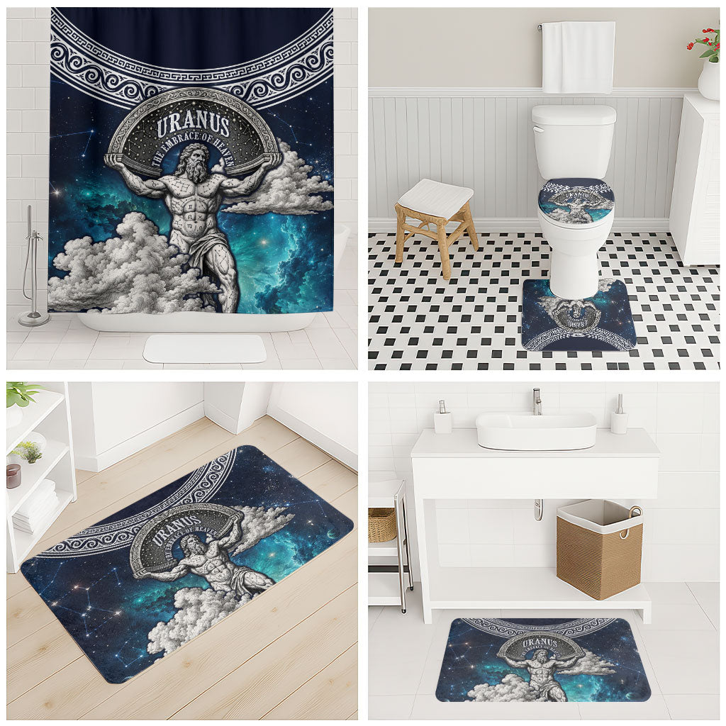 Uranus Greek God Of The Sky Bathroom Set Greek Mythology Celestial Zodiac Constellation Vintage