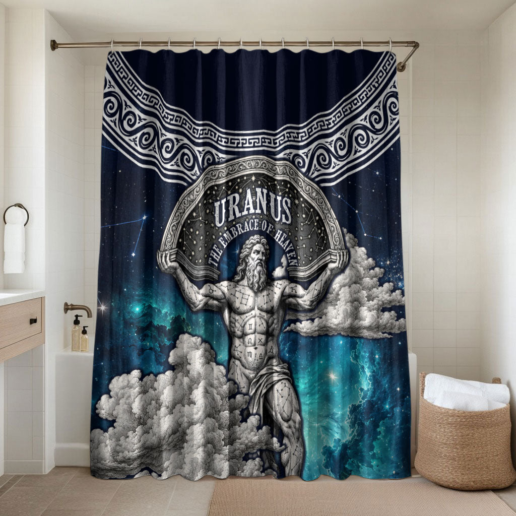 Uranus Greek God Of The Sky Bathroom Set Greek Mythology Celestial Zodiac Constellation Vintage