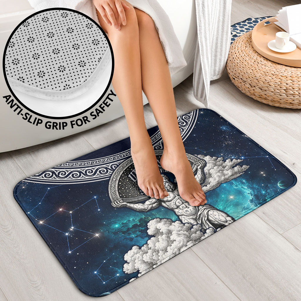 Uranus Greek God Of The Sky Bathroom Set Greek Mythology Celestial Zodiac Constellation Vintage