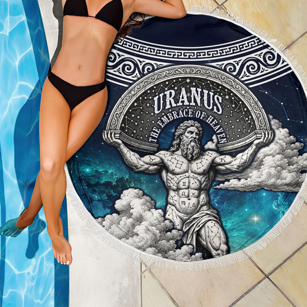 Uranus Greek God Of The Sky Beach Blanket Greek Mythology Celestial Zodiac Constellation Vintage