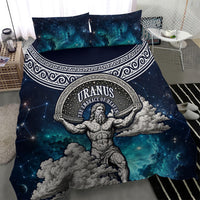 Uranus Greek God Of The Sky Bedding Set Greek Mythology Celestial Zodiac Constellation Vintage