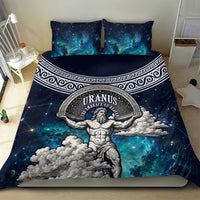 Uranus Greek God Of The Sky Bedding Set Greek Mythology Celestial Zodiac Constellation Vintage
