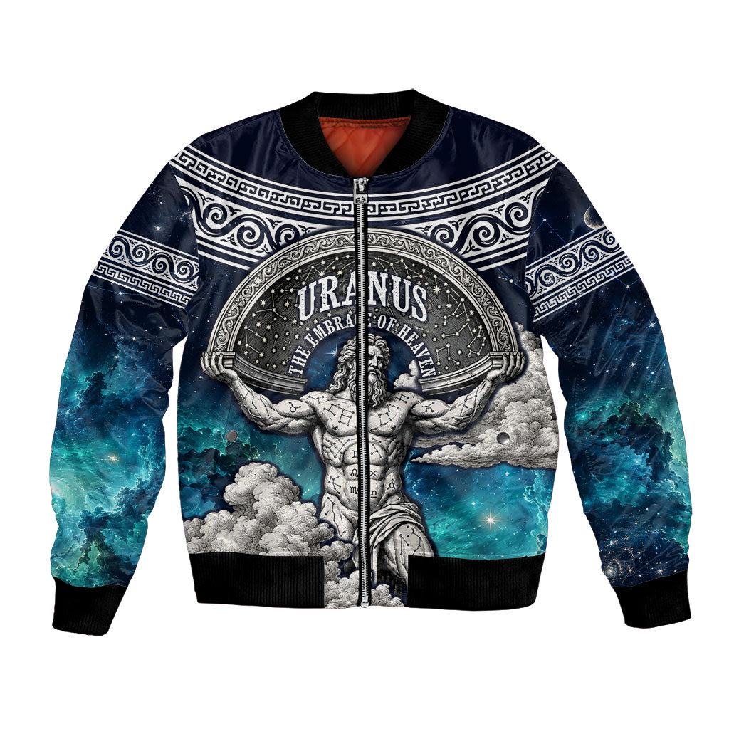Uranus Greek God Of The Sky Bomber Jacket Greek Mythology Celestial Zodiac Constellation Vintage