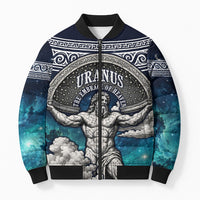 Uranus Greek God Of The Sky Bomber Puffer Jacket Greek Mythology Celestial Zodiac Constellation Vintage