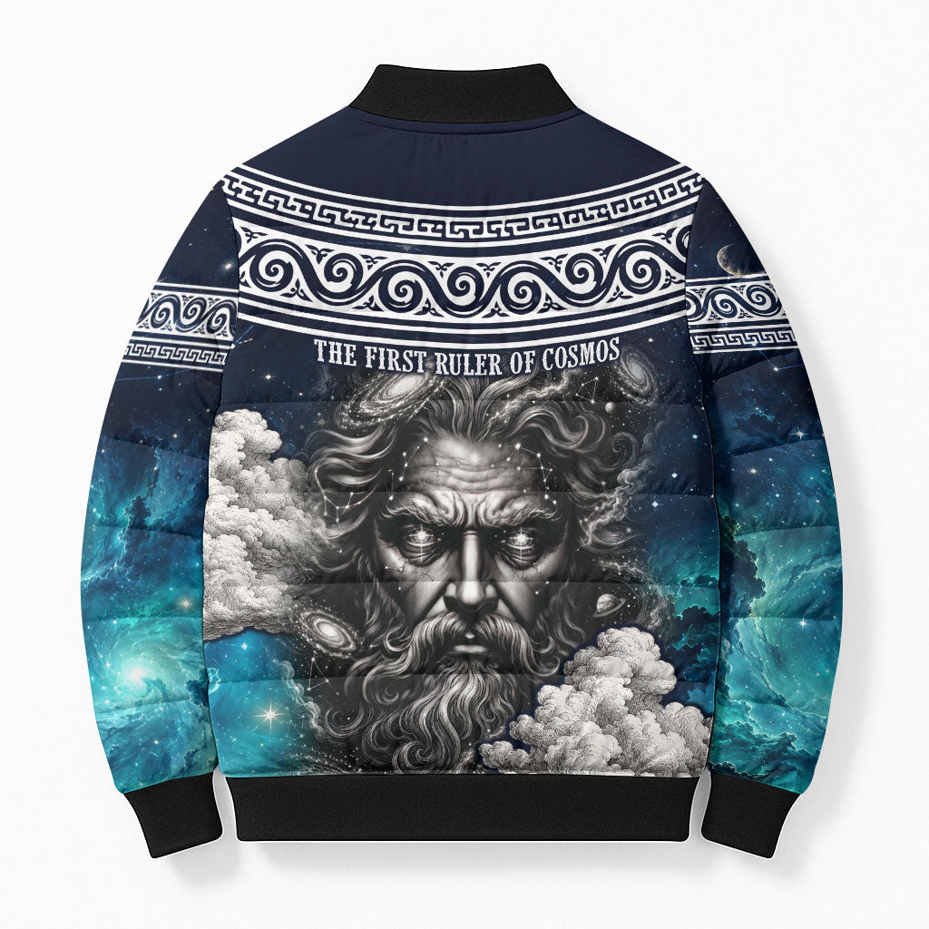 Uranus Greek God Of The Sky Bomber Puffer Jacket Greek Mythology Celestial Zodiac Constellation Vintage
