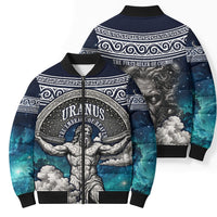 Uranus Greek God Of The Sky Bomber Puffer Jacket Greek Mythology Celestial Zodiac Constellation Vintage