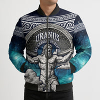 Uranus Greek God Of The Sky Bomber Puffer Jacket Greek Mythology Celestial Zodiac Constellation Vintage
