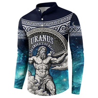 Uranus Greek God Of The Sky Button Sweatshirt Greek Mythology Celestial Zodiac Constellation Vintage