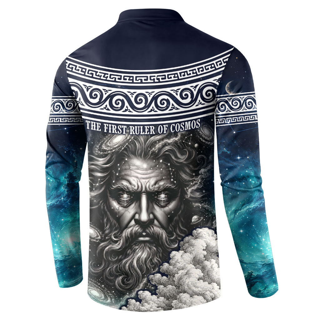Uranus Greek God Of The Sky Button Sweatshirt Greek Mythology Celestial Zodiac Constellation Vintage