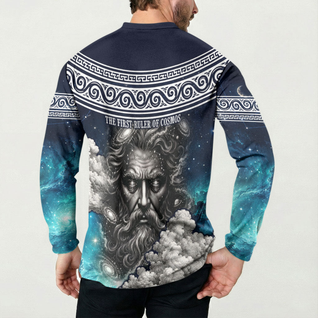 Uranus Greek God Of The Sky Button Sweatshirt Greek Mythology Celestial Zodiac Constellation Vintage