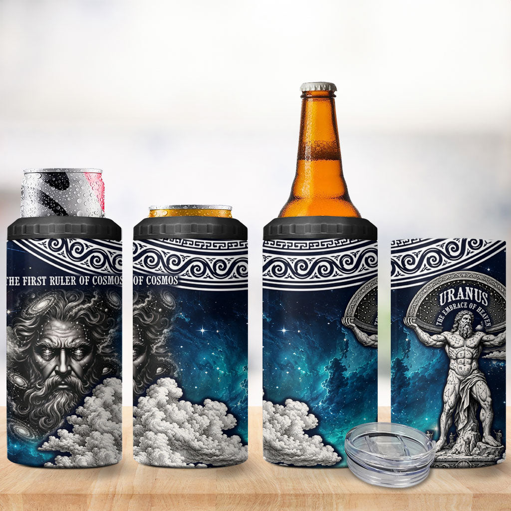 Uranus Greek God Of The Sky 4 in 1 Can Cooler Tumbler Greek Mythology Celestial Zodiac Constellation Vintage