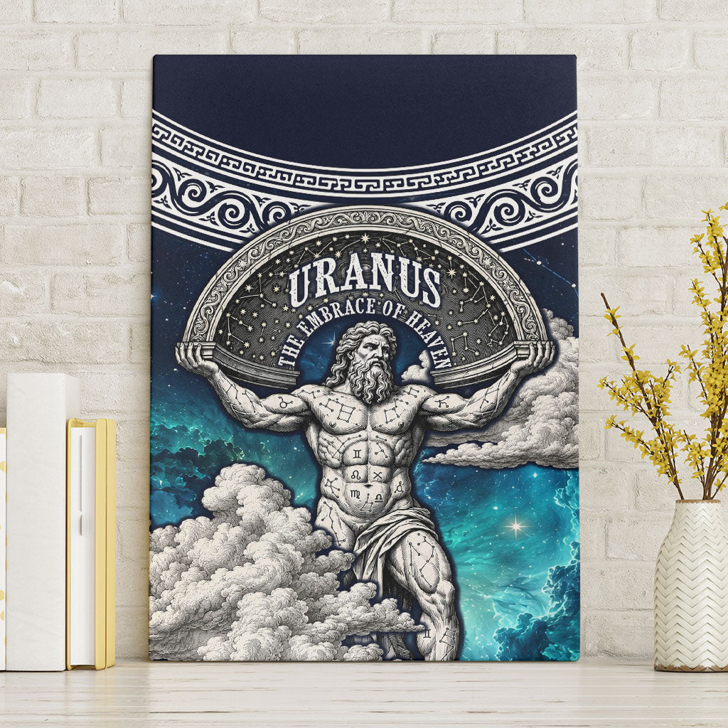 Uranus Greek God Of The Sky Canvas Wall Art Greek Mythology Celestial Zodiac Constellation Vintage
