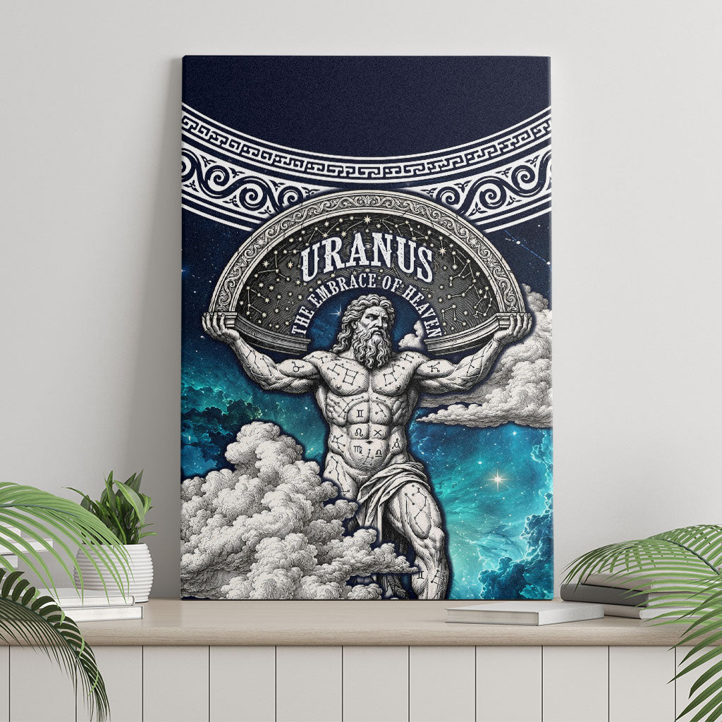 Uranus Greek God Of The Sky Canvas Wall Art Greek Mythology Celestial Zodiac Constellation Vintage