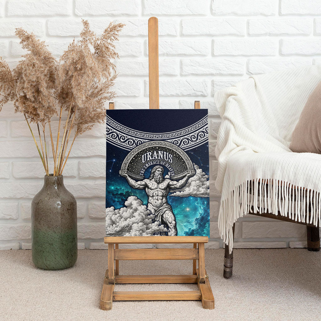 Uranus Greek God Of The Sky Canvas Wall Art Greek Mythology Celestial Zodiac Constellation Vintage
