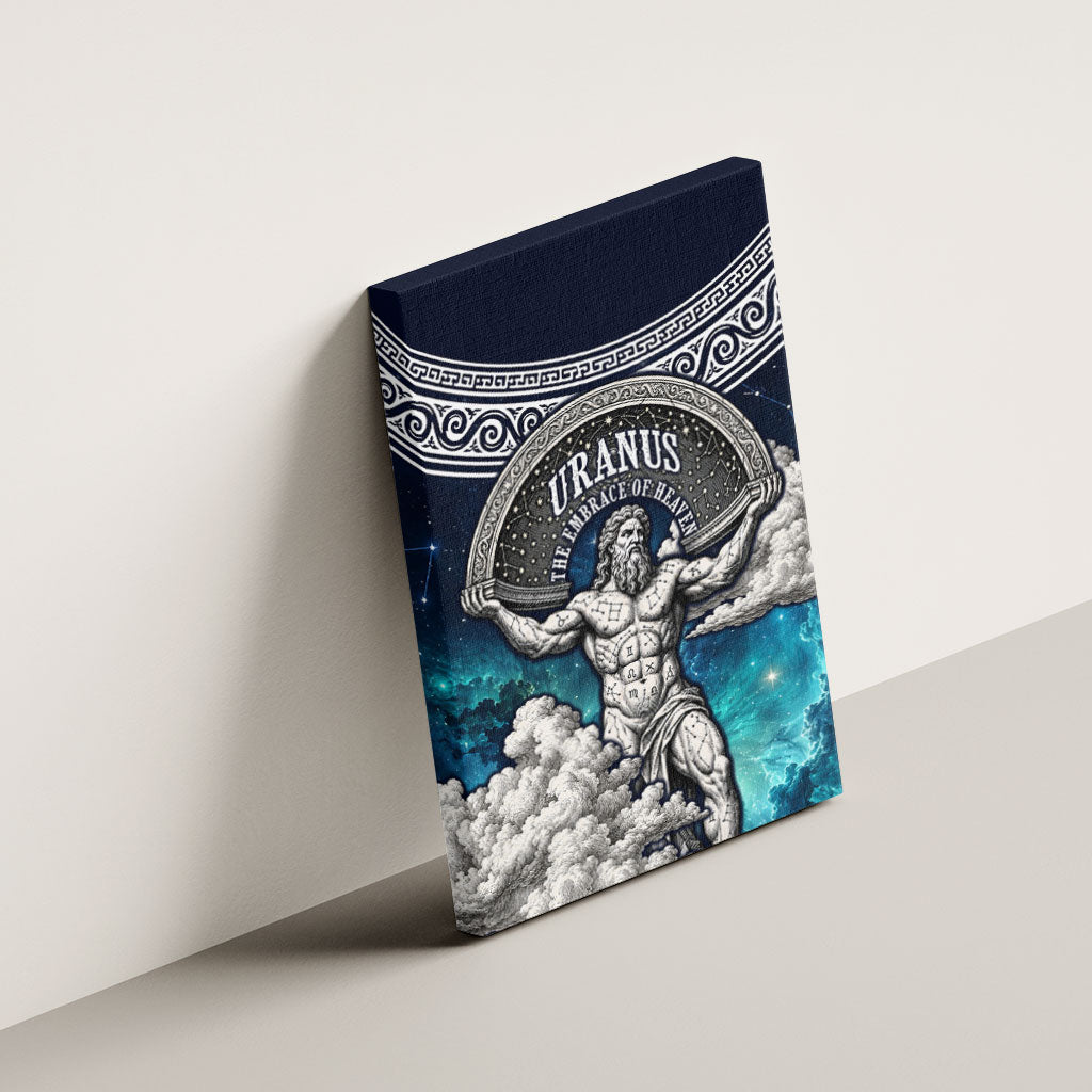 Uranus Greek God Of The Sky Canvas Wall Art Greek Mythology Celestial Zodiac Constellation Vintage