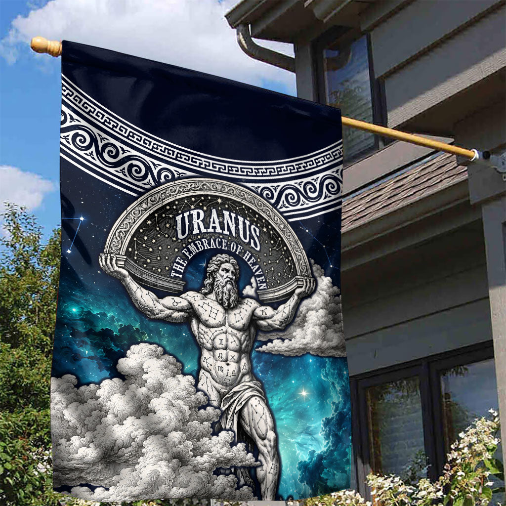 Uranus Greek God Of The Sky Garden Flag Greek Mythology Celestial Zodiac Constellation Vintage