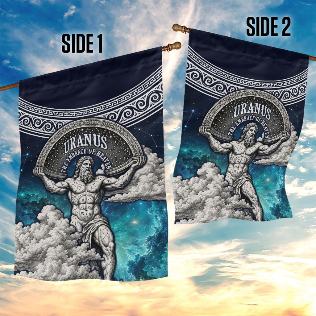 Uranus Greek God Of The Sky Garden Flag Greek Mythology Celestial Zodiac Constellation Vintage