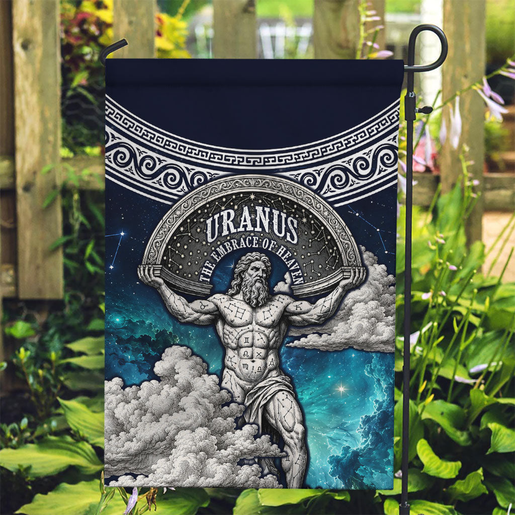 Uranus Greek God Of The Sky Garden Flag Greek Mythology Celestial Zodiac Constellation Vintage