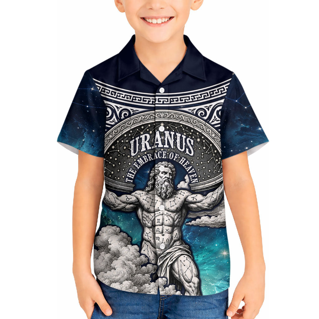 Uranus Greek God Of The Sky Hawaiian Shirt Greek Mythology Celestial Zodiac Constellation Vintage