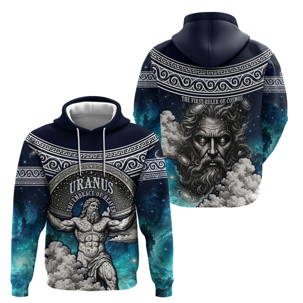 Uranus Greek God Of The Sky Hoodie Greek Mythology Celestial Zodiac Constellation Vintage