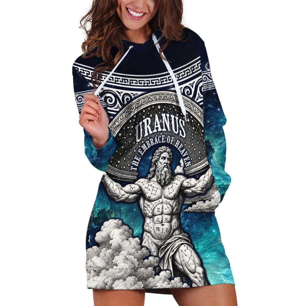 Uranus Greek God Of The Sky Hoodie Dress Greek Mythology Celestial Zodiac Constellation Vintage