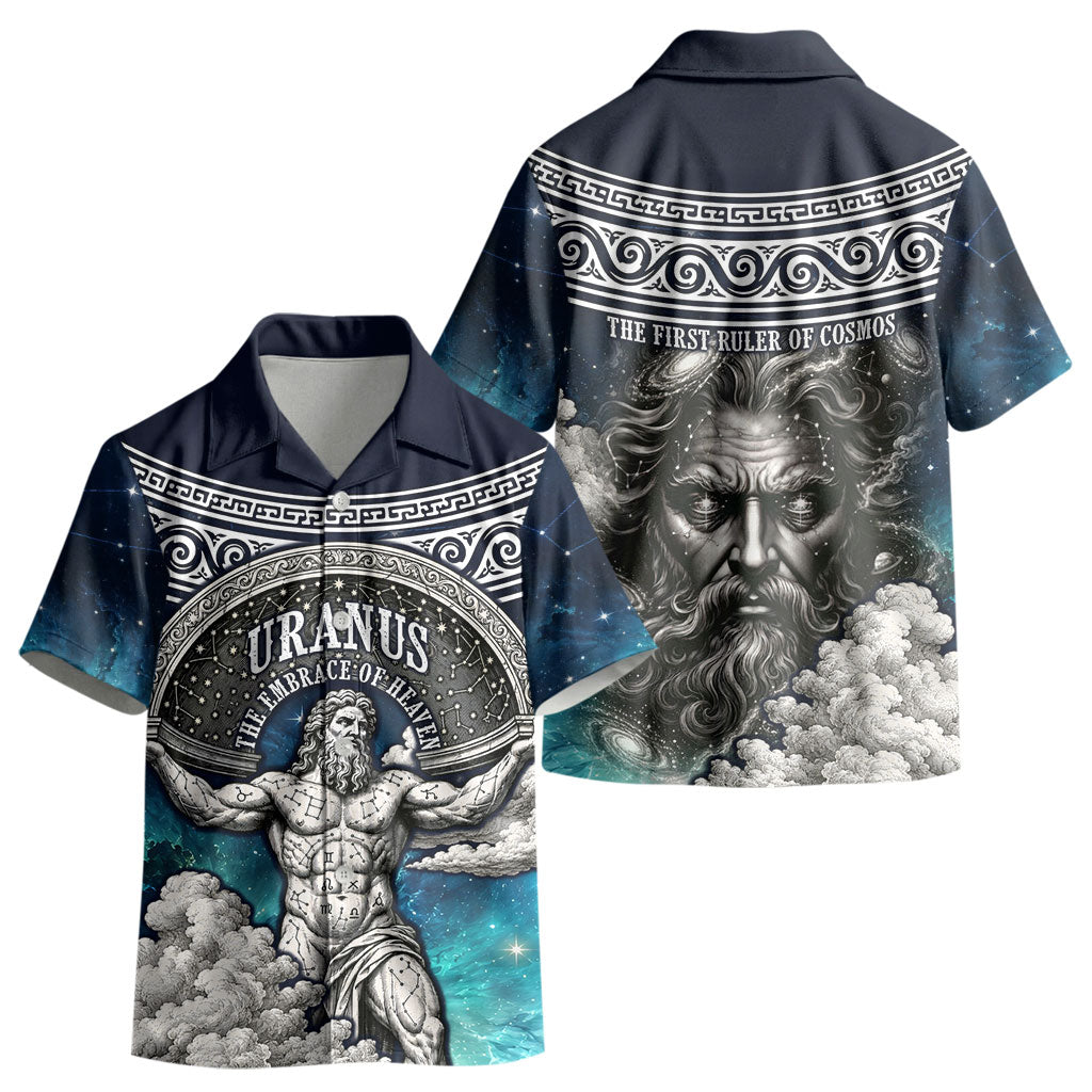 Uranus Greek God Of The Sky Kid Hawaiian Shirt Greek Mythology Celestial Zodiac Constellation Vintage