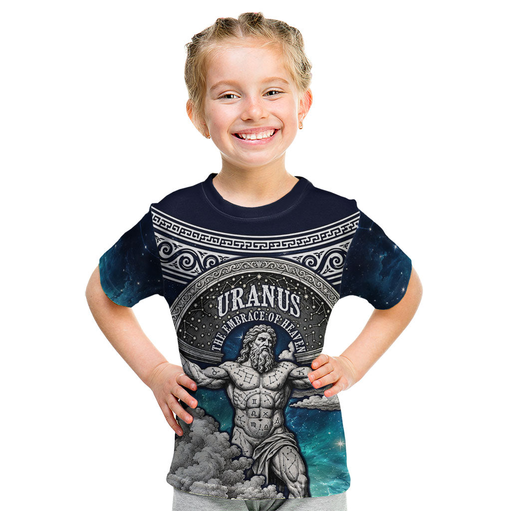 Uranus Greek God Of The Sky Kid T Shirt Greek Mythology Celestial Zodiac Constellation Vintage