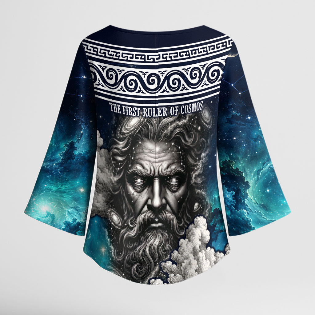 Uranus Greek God Of The Sky Kimono Sleeve Blouse Greek Mythology Celestial Zodiac Constellation Vintage