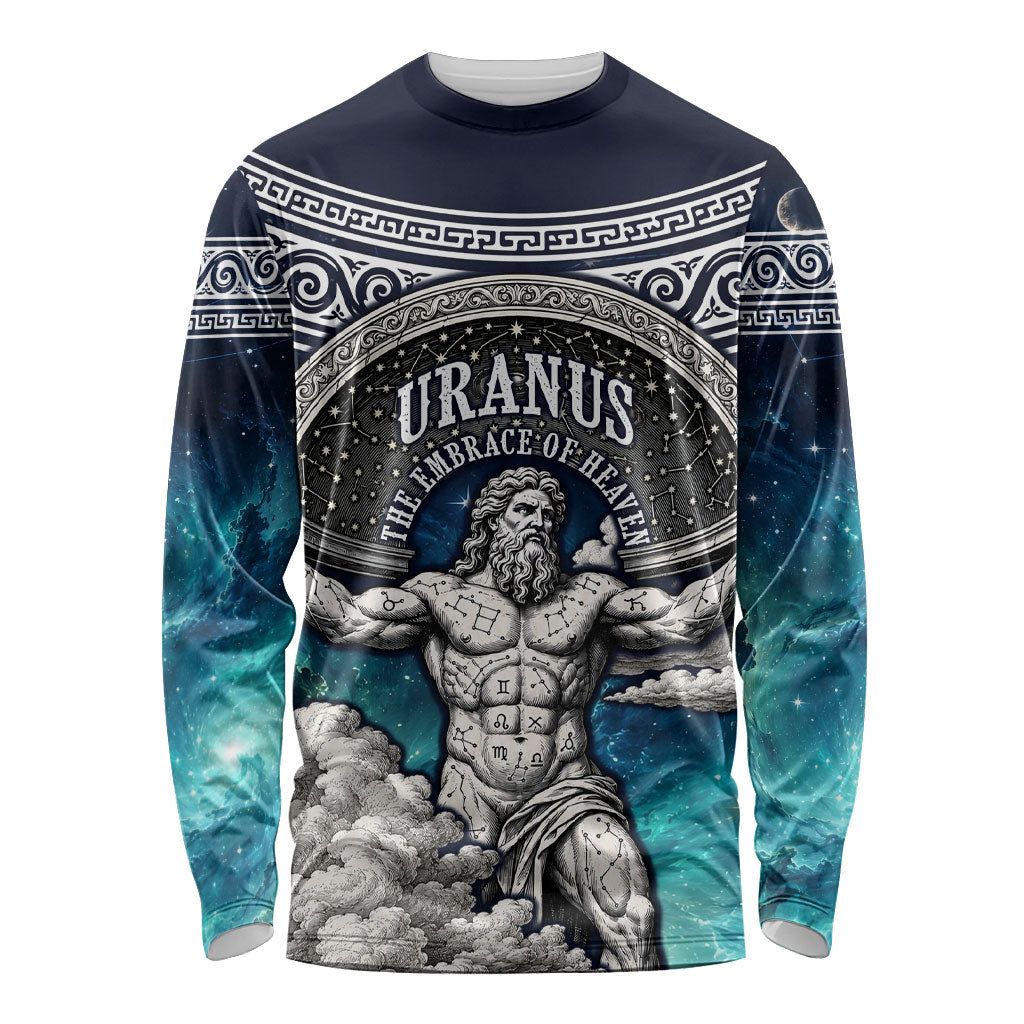 Uranus Greek God Of The Sky Long Sleeve Shirt Greek Mythology Celestial Zodiac Constellation Vintage