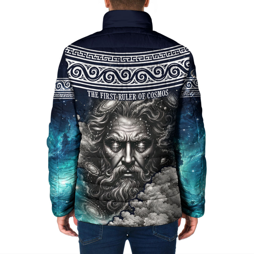 Uranus Greek God Of The Sky Padded Jacket Greek Mythology Celestial Zodiac Constellation Vintage