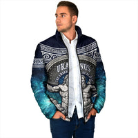 Uranus Greek God Of The Sky Padded Jacket Greek Mythology Celestial Zodiac Constellation Vintage