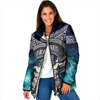 Uranus Greek God Of The Sky Padded Jacket Greek Mythology Celestial Zodiac Constellation Vintage