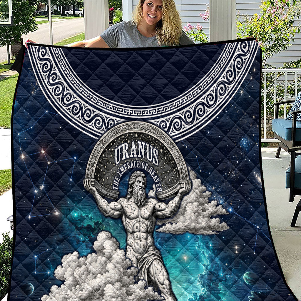Uranus Greek God Of The Sky Quilt Greek Mythology Celestial Zodiac Constellation Vintage