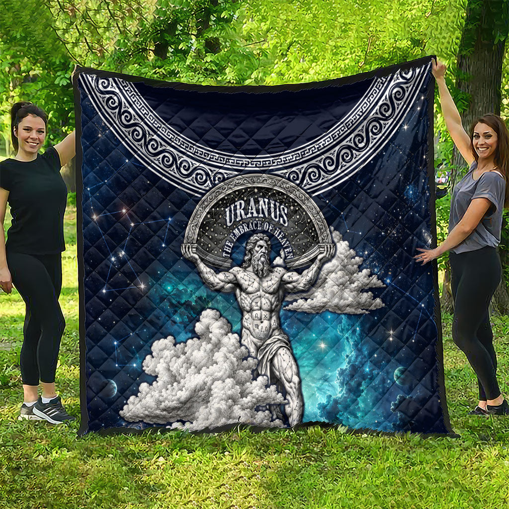 Uranus Greek God Of The Sky Quilt Greek Mythology Celestial Zodiac Constellation Vintage