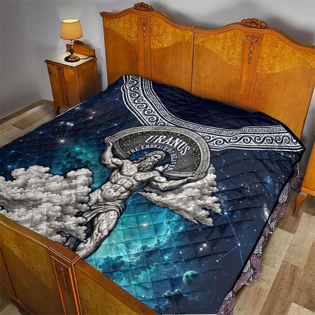 Uranus Greek God Of The Sky Quilt Greek Mythology Celestial Zodiac Constellation Vintage