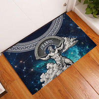Uranus Greek God Of The Sky Rubber Doormat Greek Mythology Celestial Zodiac Constellation Vintage