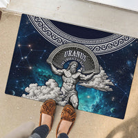 Uranus Greek God Of The Sky Rubber Doormat Greek Mythology Celestial Zodiac Constellation Vintage