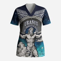 Uranus Greek God Of The Sky Scrub Top Greek Mythology Celestial Zodiac Constellation Vintage