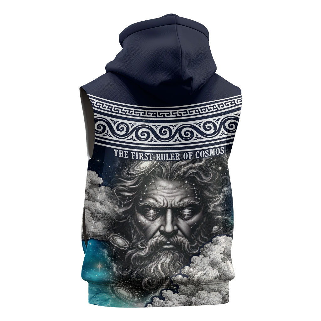Uranus Greek God Of The Sky Sleeveless Hoodie Greek Mythology Celestial Zodiac Constellation Vintage