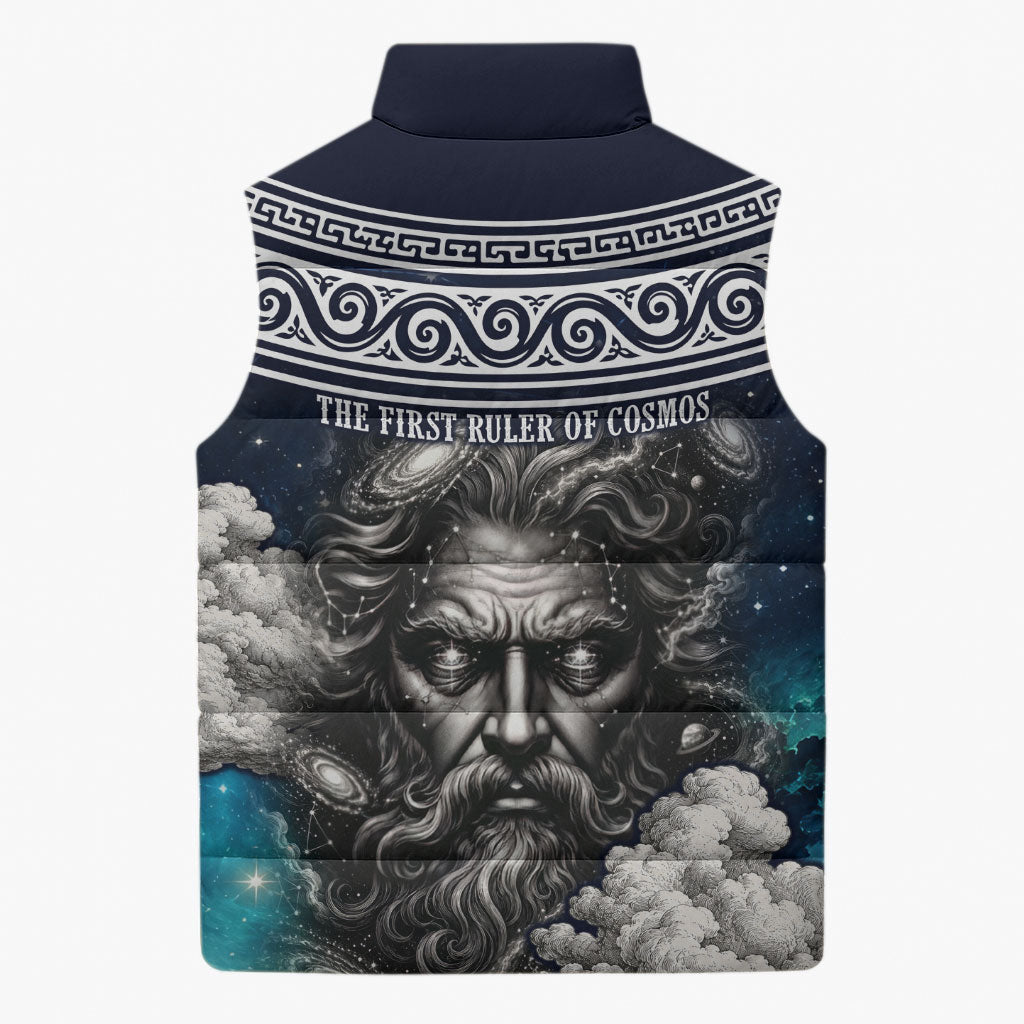 Uranus Greek God Of The Sky Sleeveless Puffer Jacket Greek Mythology Celestial Zodiac Constellation Vintage