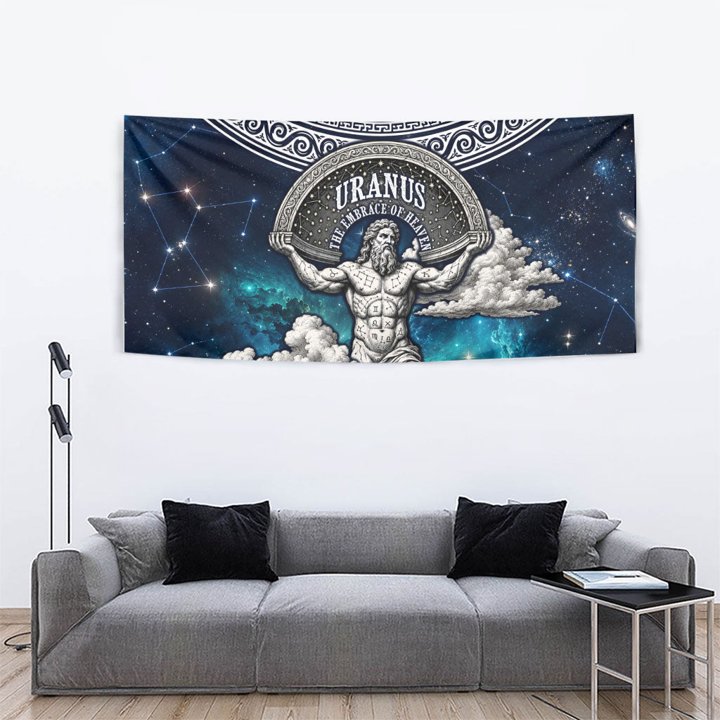 Uranus Greek God Of The Sky Tapestry Greek Mythology Celestial Zodiac Constellation Vintage