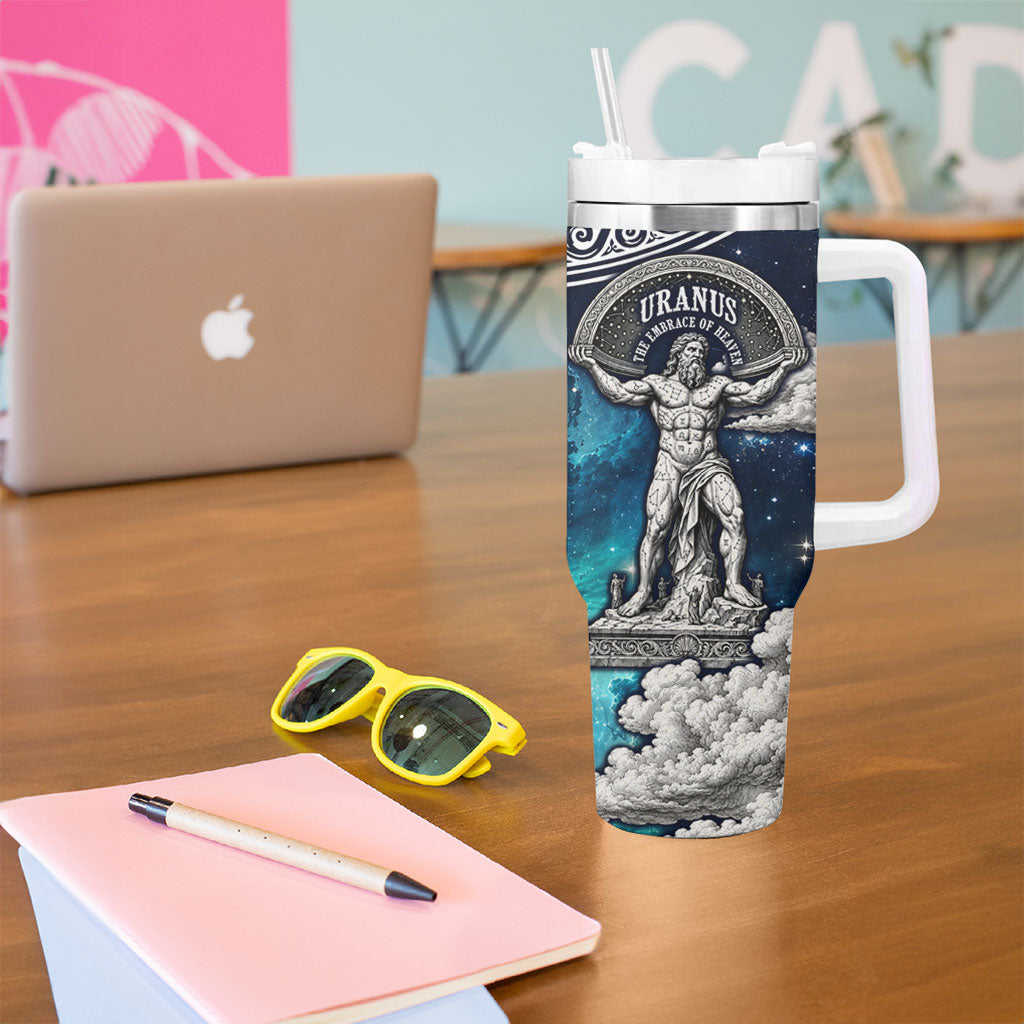 Uranus Greek God Of The Sky Tumbler With Handle Greek Mythology Celestial Zodiac Constellation Vintage