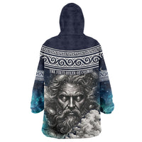 Uranus Greek God Of The Sky Wearable Blanket Hoodie Greek Mythology Celestial Zodiac Constellation Vintage