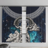 Uranus Greek God Of The Sky Window Curtain Greek Mythology Celestial Zodiac Constellation Vintage