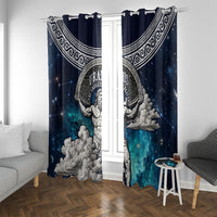 Uranus Greek God Of The Sky Window Curtain Greek Mythology Celestial Zodiac Constellation Vintage