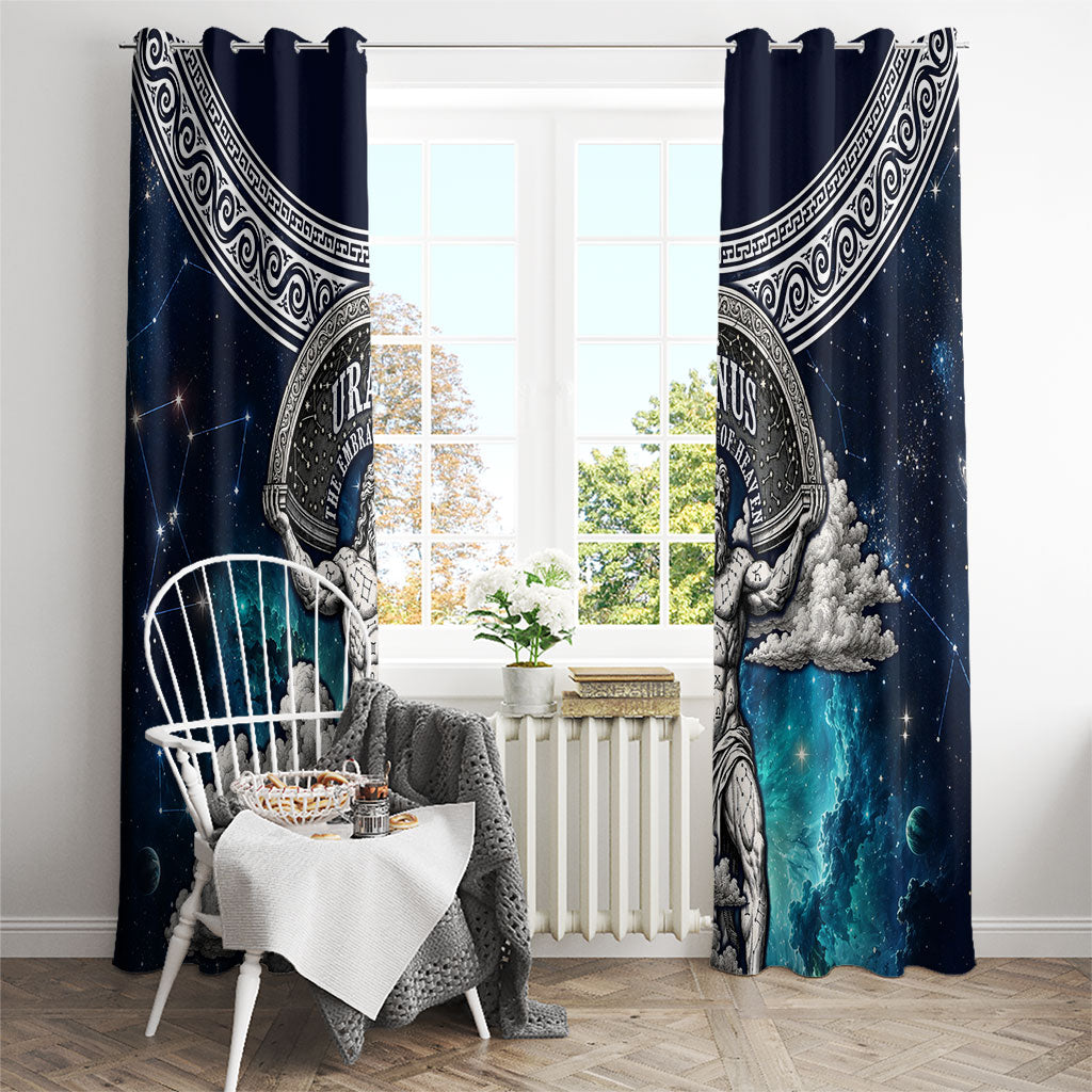 Uranus Greek God Of The Sky Window Curtain Greek Mythology Celestial Zodiac Constellation Vintage