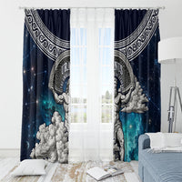 Uranus Greek God Of The Sky Window Curtain Greek Mythology Celestial Zodiac Constellation Vintage